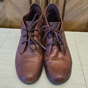 Rockport Aria Wine Leather Ankle Booties - Cobb Hill Collection